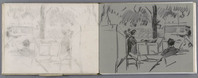 KT 2563
<br/>
Parijs' schetsboek
<br/>
<em>Israëls, Isaac (1865-1934)</em>